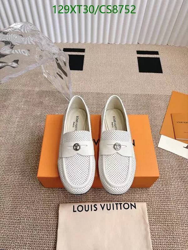 Louis Vuitton Women's White Perforated Sheepskin Loafers