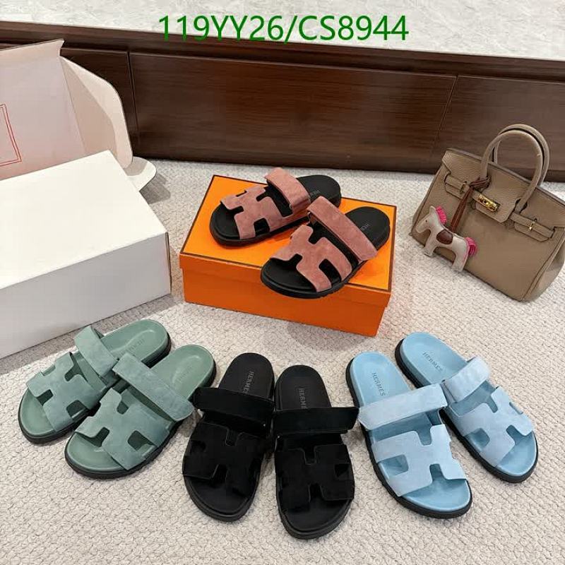 Hermes Unisex Genuine Leather Slide Sandals - Multiple Colors Available