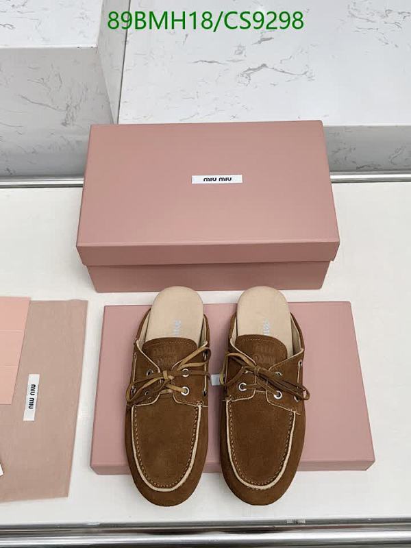 Miu Miu Women's Cowhide Suede Slip-On Loafers - Comfortable & Stylish