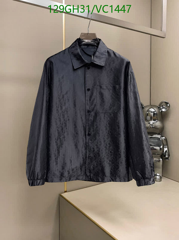 Dior Men's Stylish Monogram Long Sleeve Button-Up Shirt