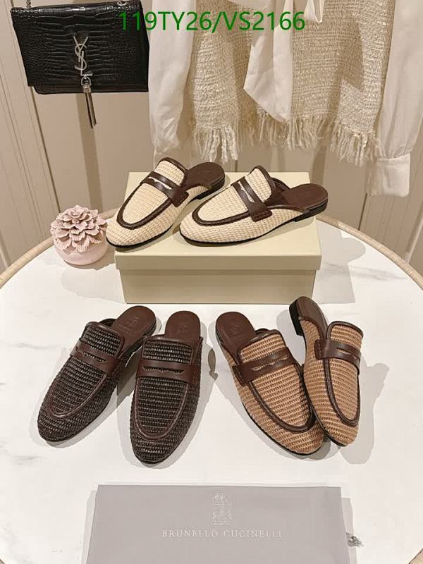 Brunello Cucinelli Women's Woven Raffia & Leather Backless Loafers 3 Brunello Cucinelli Women's Woven Raffia & Leather Backless Loafers