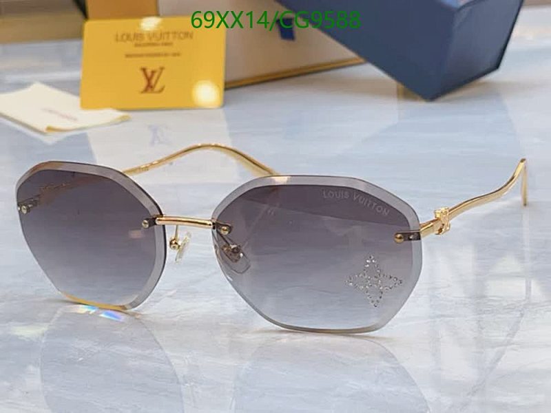 Louis Vuitton Women's Rimless Octagonal Gradient Sunglasses