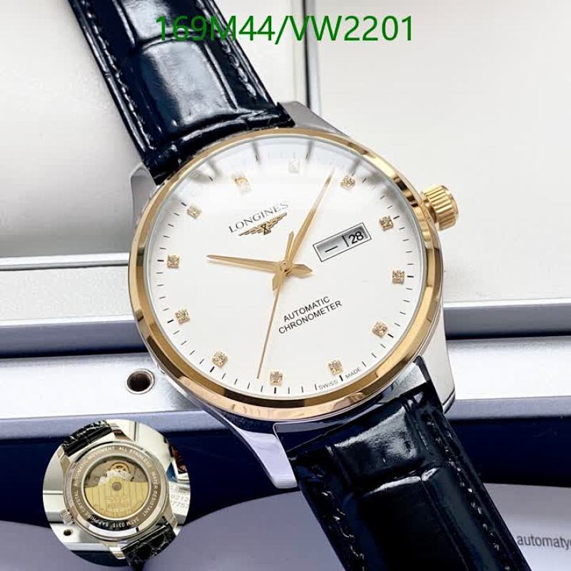 Longines Elegant Automatic Chronometer Watch - Stainless Steel & Leather Strap