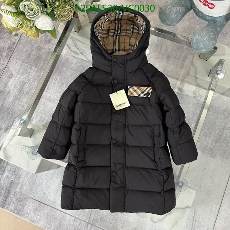 Burberry Kids Puffer Jacket with Iconic Check Lining