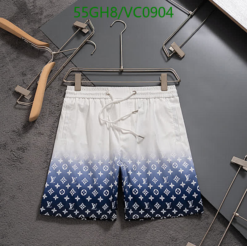 Louis Vuitton Stylish Gradient Beach Shorts for Men - Monogram Pattern Swim Trunks