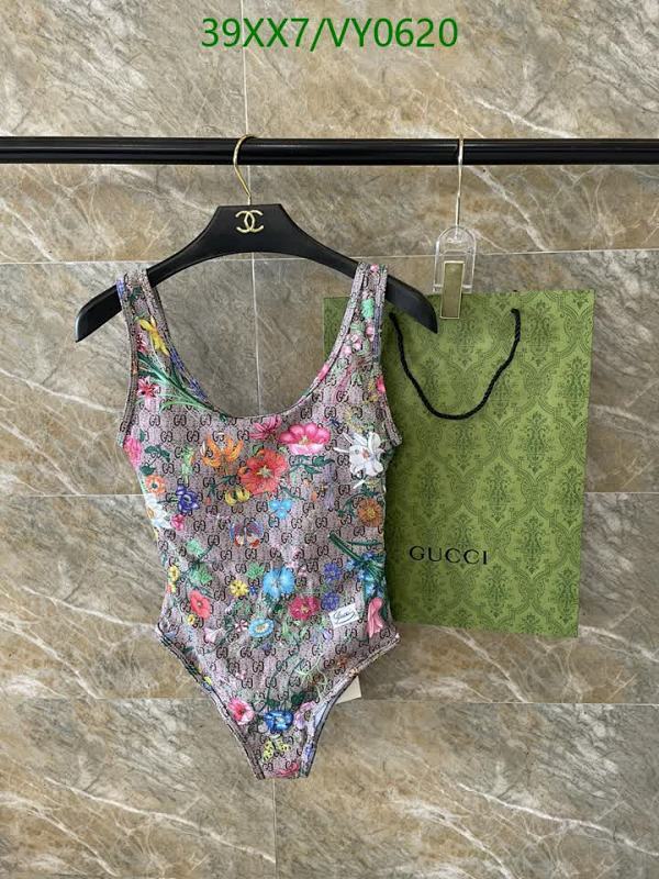 Gucci Floral Monogram Swimsuit - Elegant One-Piece Bathing Suit for Women