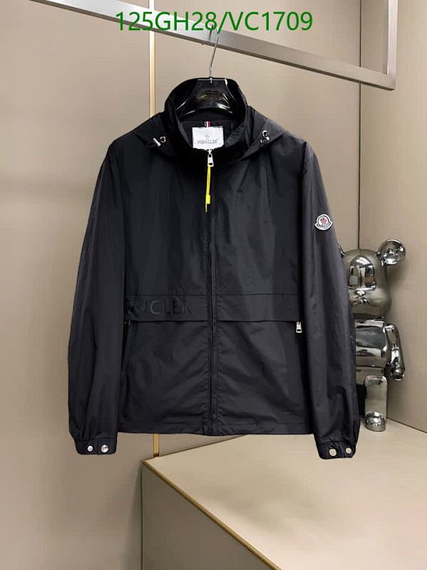 Moncler Men's Lightweight Hooded Windbreaker Jacket - Black, M-3XL