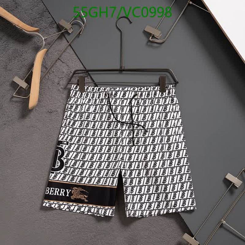 Burberry Monogram Print Beach Shorts for Men - Stylish Polyester Swim Trunks