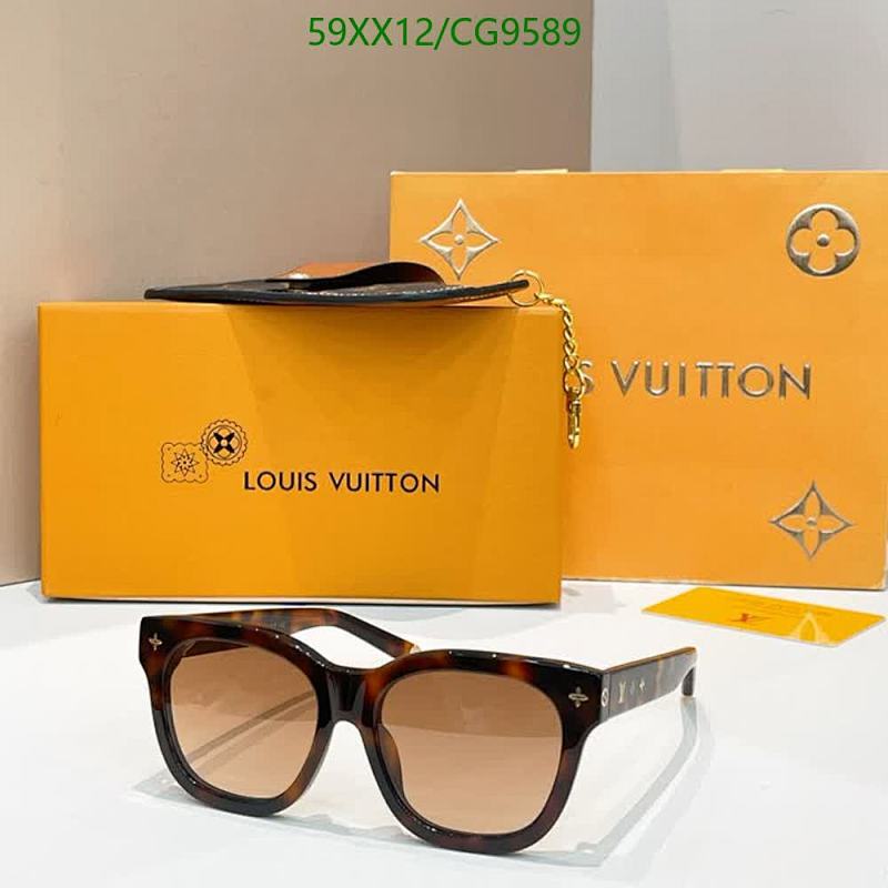 Louis Vuitton Tortoiseshell Square Sunglasses with Brown Lenses