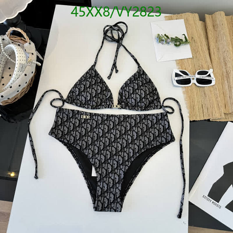 Dior Oblique Two-Piece Bikini Swimsuit Set for Women - Stylish Beachwear