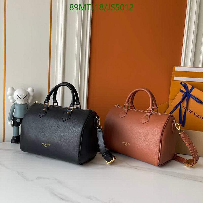 Louis Vuitton Speedy Bandouliere Handbag - Classic Grained Leather Shoulder Bag