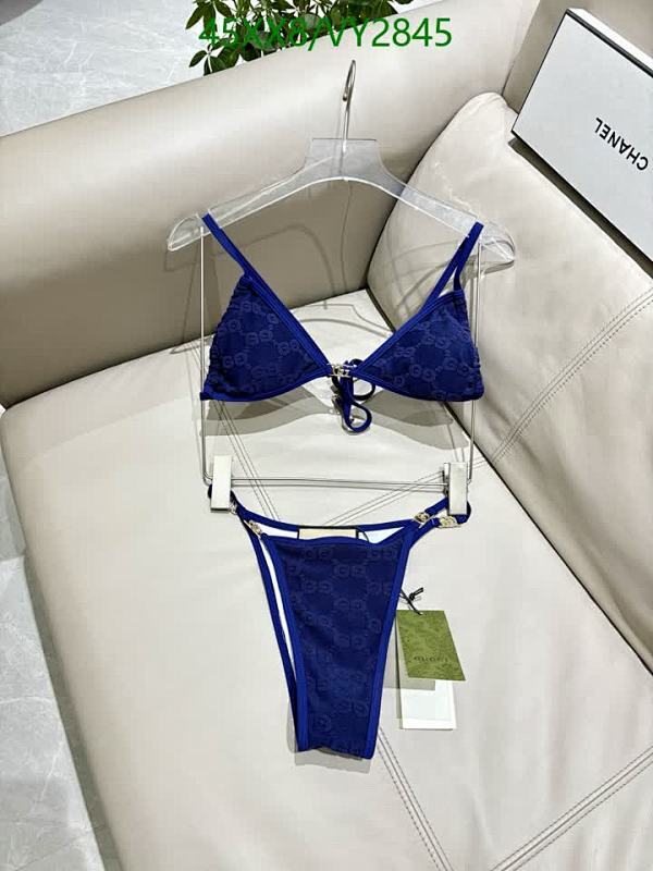 Gucci Blue Monogram Bikini Set - Stylish Two-Piece Swimsuit for Women
