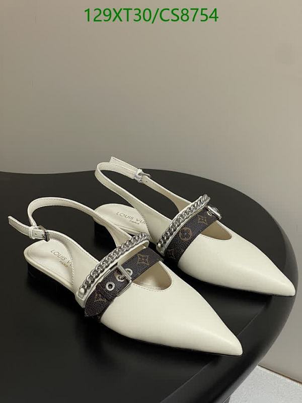 Louis Vuitton Women's White Slingback Pointed Toe Shoes