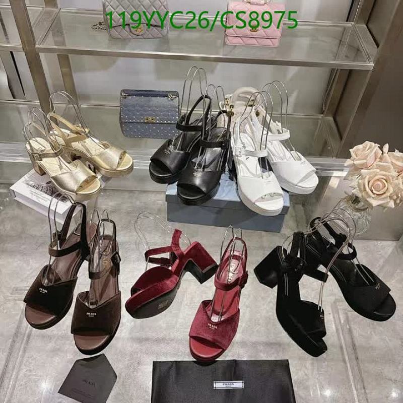 Prada Women's Sheepskin & Leather Platform Heeled Sandals