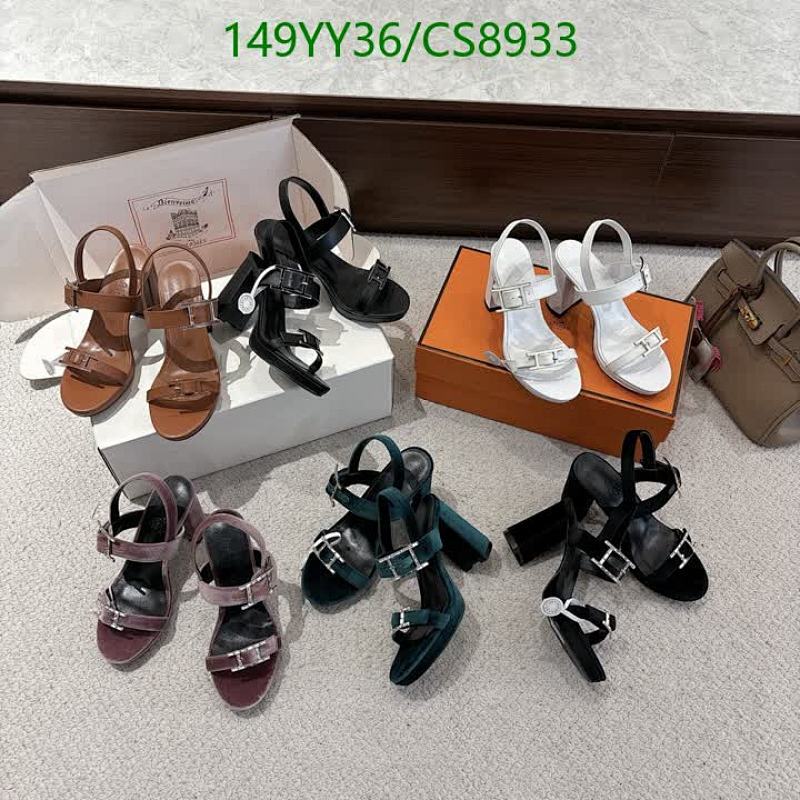 Hermes Women's Genuine Leather Heeled Sandals - Elegant Style