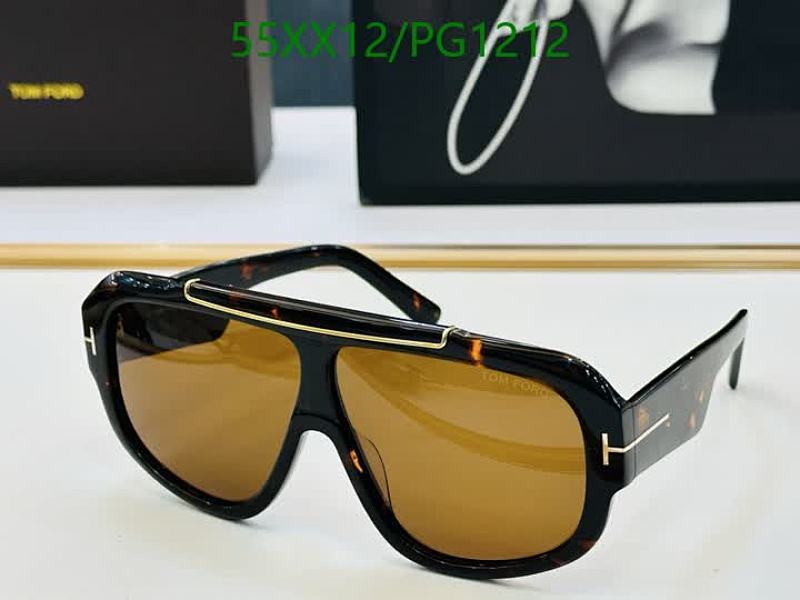 Tom Ford PG1212 Men's Tortoiseshell Aviator Sunglasses Brown Lens