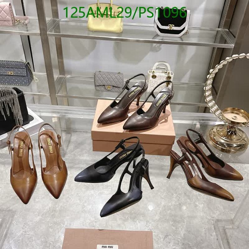 Miu Miu Women's Slingback Heels - Leather Dress Shoes
