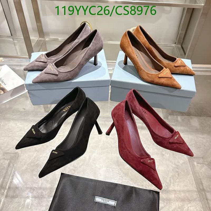 Prada Women's Suede Pointed Toe Pumps with Bow Accent