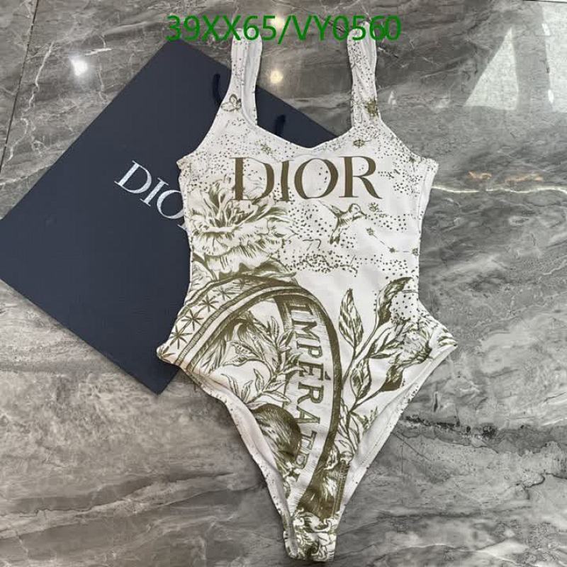 Dior Elegant One-Piece Swimsuit for Women - Floral Print & Comfortable Fit