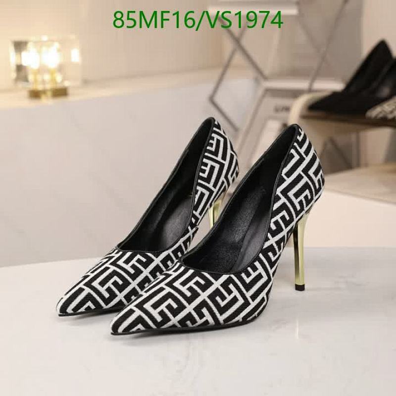 Balmain Women's Monogram Pointed Toe Pumps - Elegant High Heels for Every Occasion