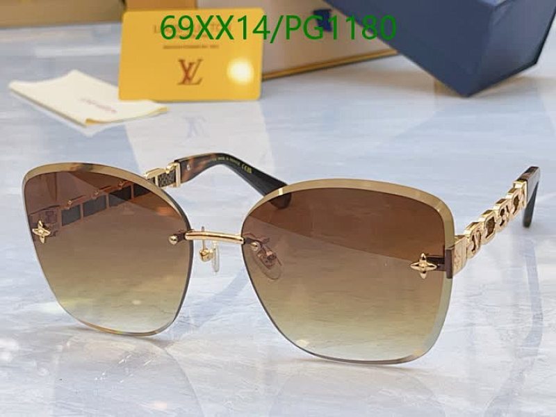 Louis Vuitton Women's Gradient Square Rimless Sunglasses
