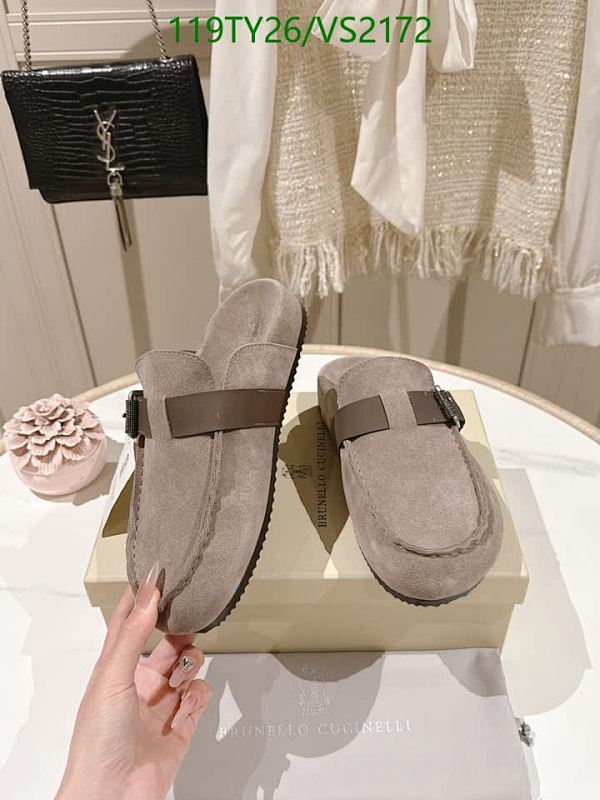 Brunello Cucinelli Women's Suede Mules - Comfortable Slip-On Loafers