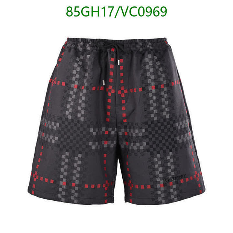 Burberry Men's Plaid Beach Shorts - Comfortable Wool Blend Swim Trunks
