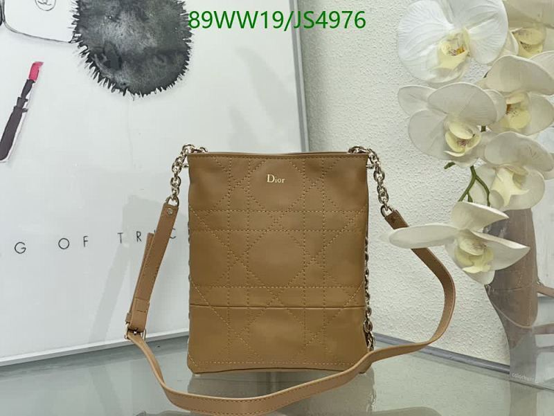 Dior Charm Quilted Genuine Leather Crossbody Bag - Elegant & Versatile