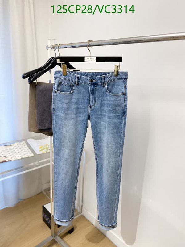 Hermes Men's Slim Fit Denim Jeans - Classic Blue Washed Design