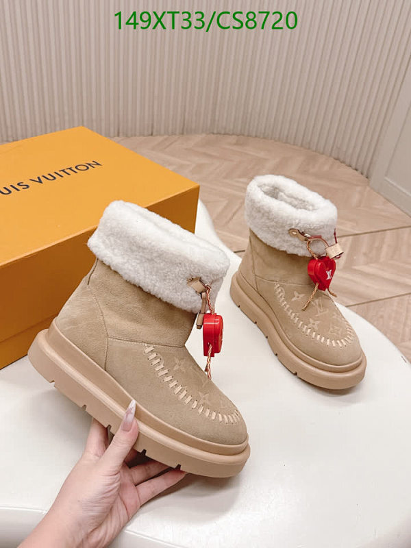 Louis Vuitton Women's Beige Suede Wool Lined Ankle Boots