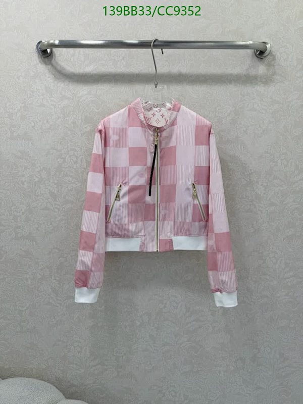 Louis Vuitton Women's Pink Checkerboard Bomber Jacket
