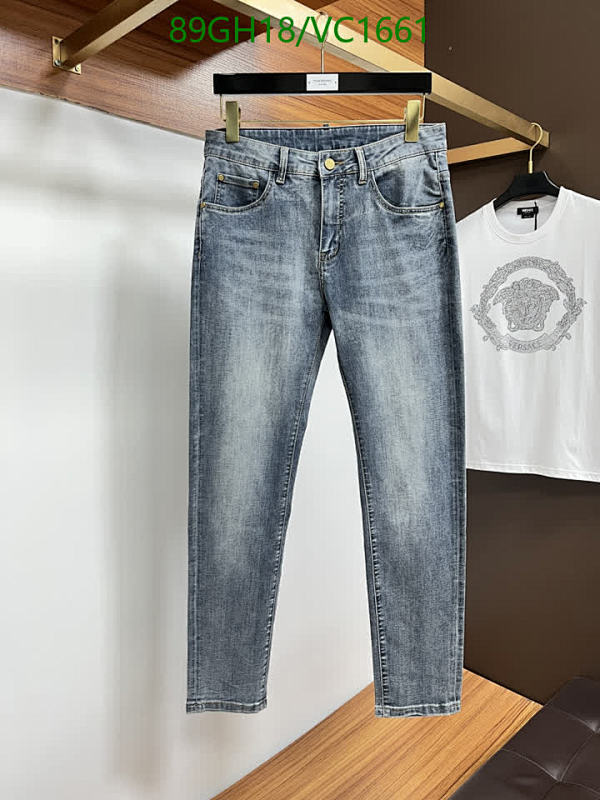 Louis Vuitton Men's Slim-Fit Washed Denim Jeans - Classic Style for Everyday Wear