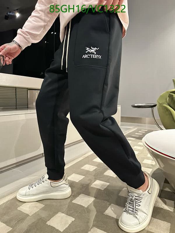 Arcteryx Casual Black Sweatpants with Logo for Men - Comfortable & Stylish