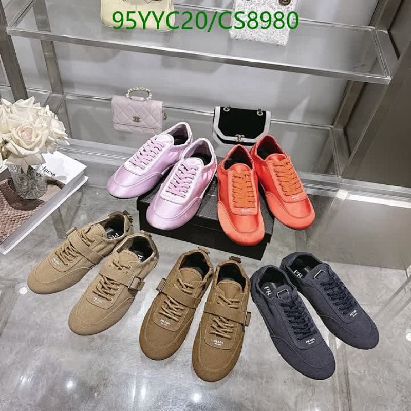 Prada Women's Sheepskin Sneakers - Style CS8980