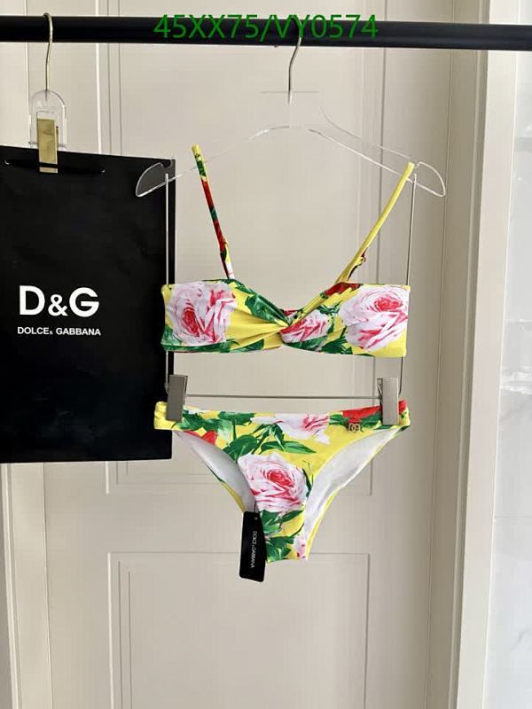 Dolce & Gabbana Floral Print Two-Piece Bikini Set - Yellow Rose Design 7 Dolce & Gabbana Floral Print Two-Piece Bikini Set - Yellow Rose Design