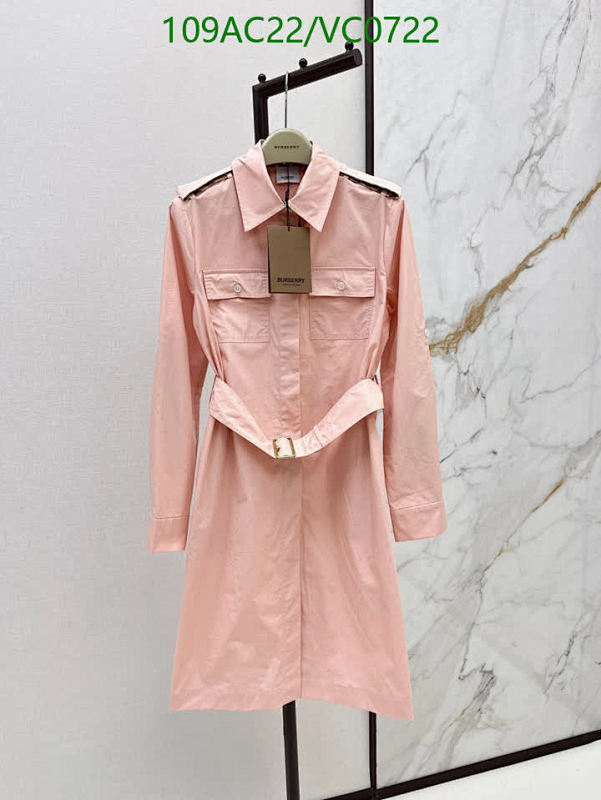 Burberry Women's Cotton Pink Trench Coat - Stylish & Versatile Outerwear