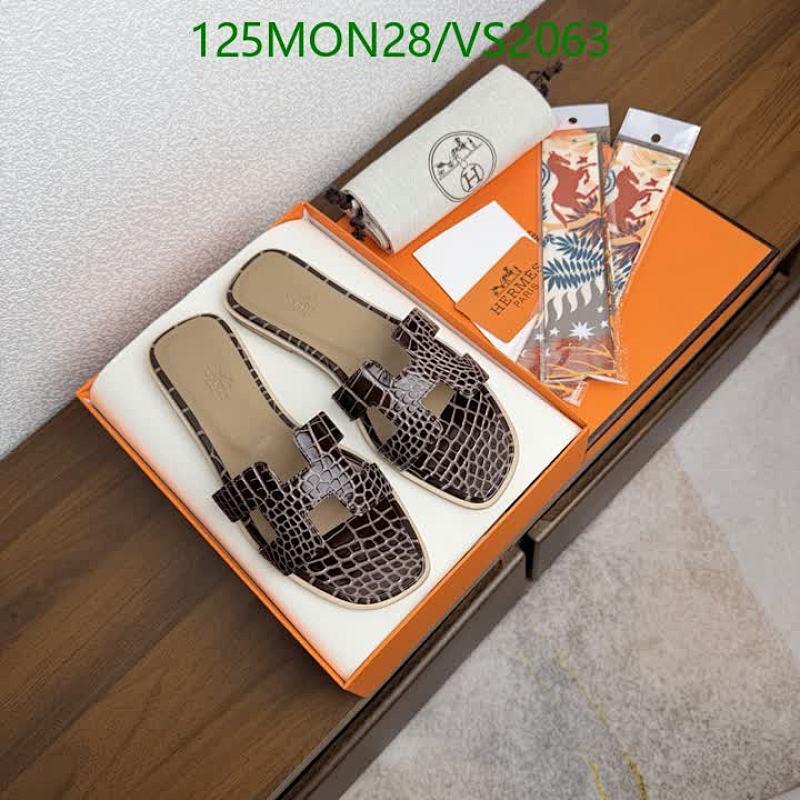 Hermes Women's Oran Sandals: Crocodile Embossed Calfskin Leather Slides