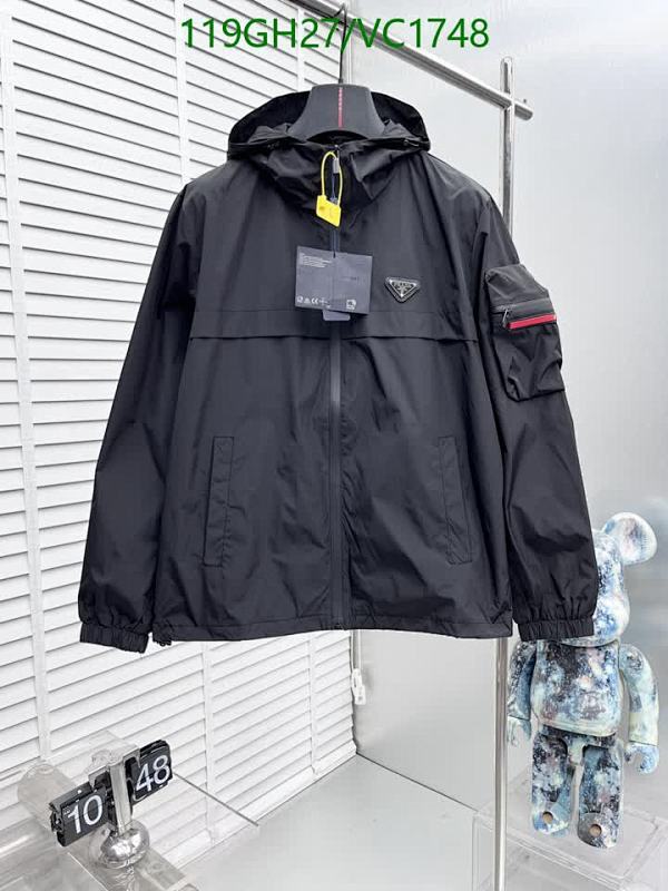 Prada Men's Waterproof Hooded Jacket - Stylish & Durable Outerwear