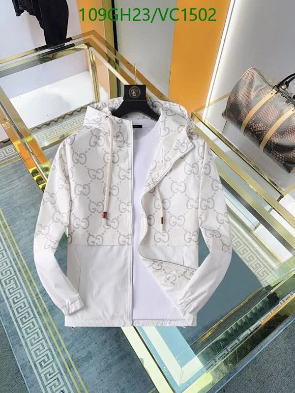 Gucci Men's All-Over Monogram Print Hooded Windbreaker Jacket