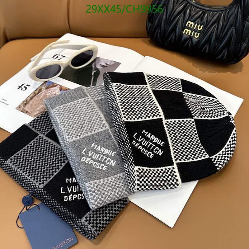 Louis Vuitton Monogram Checkerboard Beanie Hat