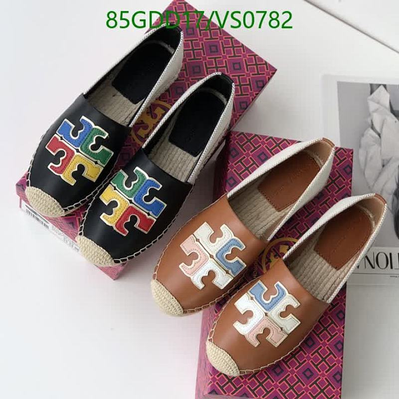 Tory Burch Women's Espadrille Flats - Sheepskin & Canvas Slip-On Shoes