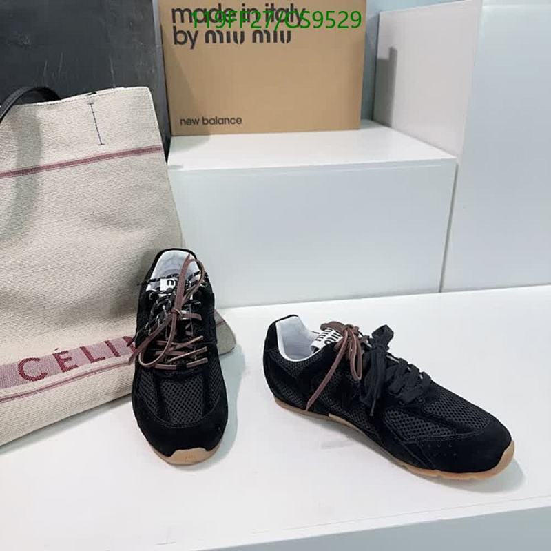Miu Miu Women's Black Suede & Mesh Sneakers - EU 35-45