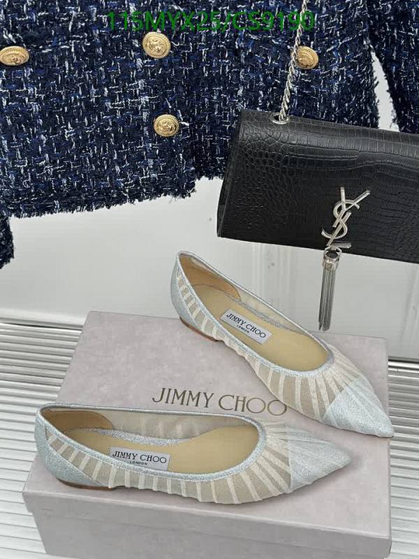 Jimmy Choo Women's Glitter Mesh Ballet Flats - EU35-41