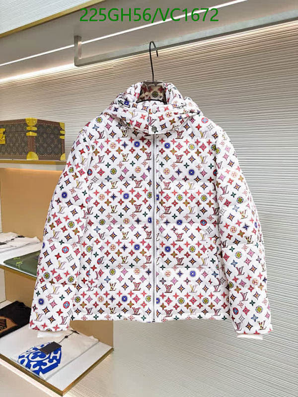 Louis Vuitton Monogram White Down Jacket for Women - Stylish & Warm Outerwear