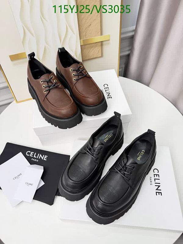 Products 45 Celine Women's Chunky Platform Lace-Up Derby Shoes - Elegant & Comfortable