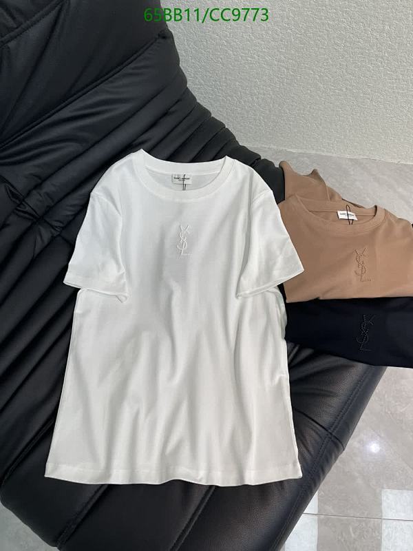 Yves Saint Laurent Classic Cotton T-Shirt with Embroidered Logo