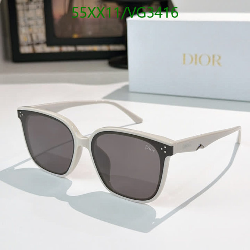 Dior Square Frame Sunglasses for Women - Stylish UV Protection Eyewear