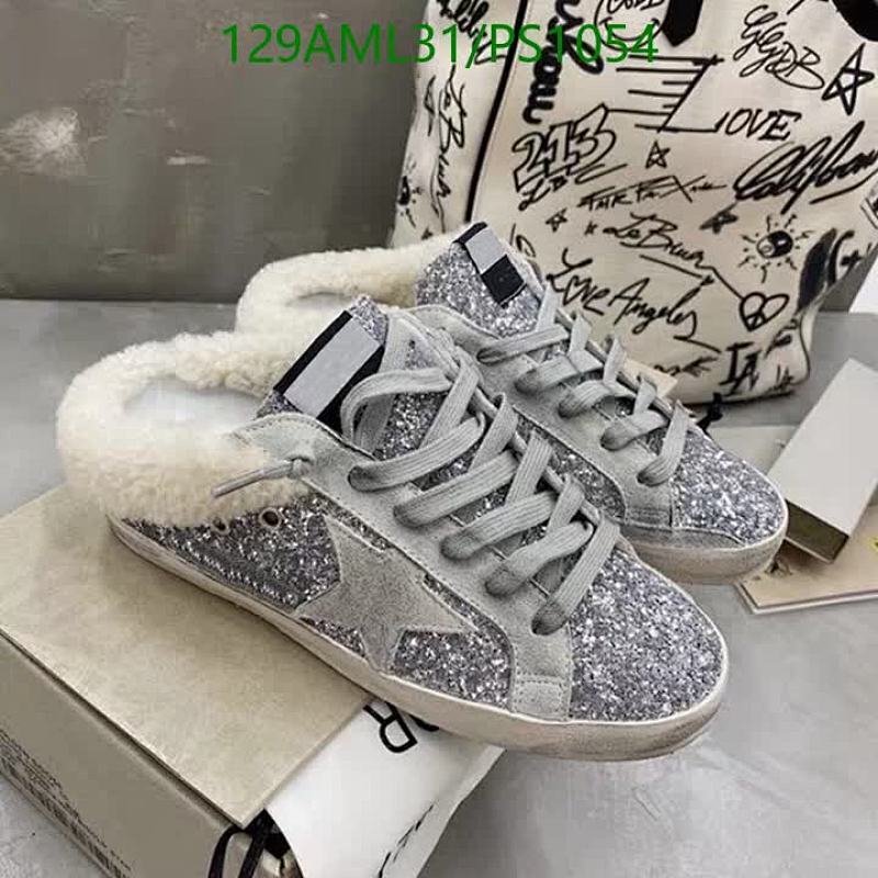 Golden Goose Unisex Glitter Low-Top Sneakers with Plush Wool Lining