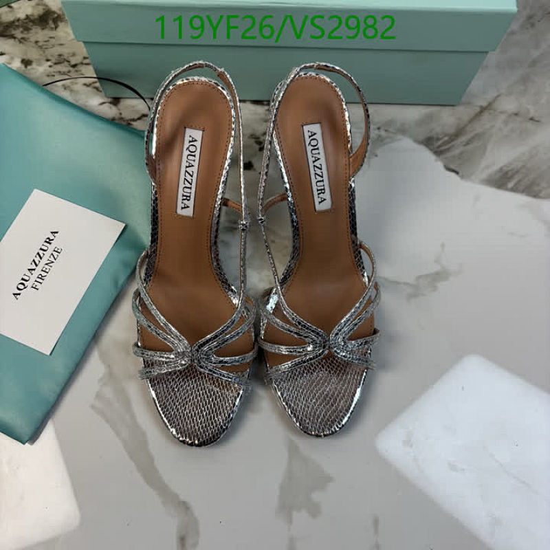 Aquazzura Women's Silver Slingback Heels - Genuine Leather, 8.5CM Heel