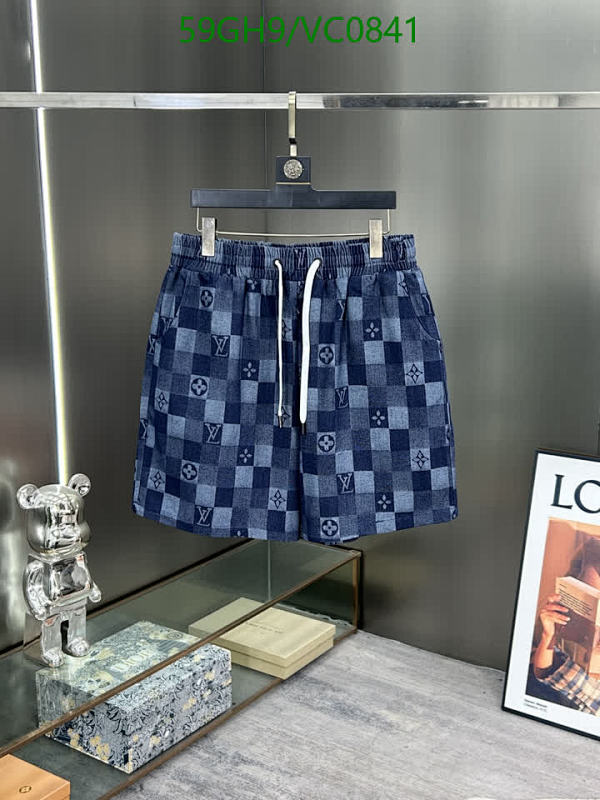Louis Vuitton Men's Denim Beach Shorts - Iconic Monogram Pattern